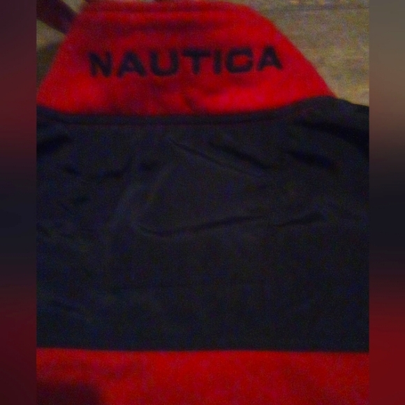 Nautica unisex Red and black zip up pull over jacket - Picture 4 of 5